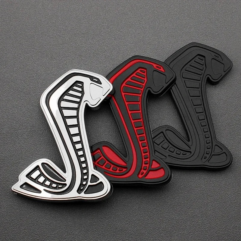 For Ford Focus SVT GT350 R GT500﻿ 3D Metal Snake Cobra Car Front Grille center grid Badge Emblem Side Fender Rear Trunk Sticker
