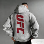 Men's Pattern Hoodies –Bold Back Prints MMA Inspired Streetwear Loose Fit Perfect for Gym  Casual Wear Limited Edition Designs