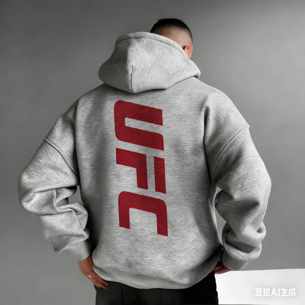 Men's Pattern Hoodies –Bold Back Prints MMA Inspired Streetwear Loose Fit Perfect for Gym  Casual Wear Limited Edition Designs