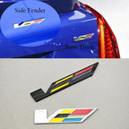 3D Metal Car Sticker Logo V Rear Trunk Badge Fender Side Emblem Decals For Cadillac ATS CTS CT4 CT5 XT6 Auto Accessories