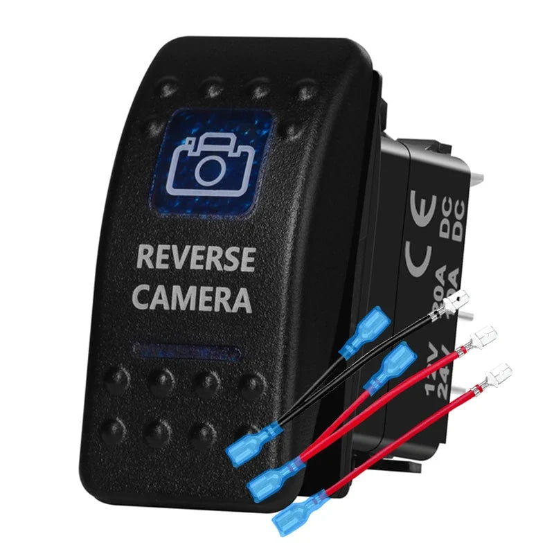 12v/24v Blue Led Light 5 Pin On Off SPST Rocker Switch 7 Pin On Off On ARB Carling Style Car Boat Waterproof Push Switch