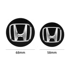 ABS Wheel Center Cap Wheels Tyre Car Wheel Center Cap Set Vehicles Cover For Honda Civic Fit Jazz Accord Pilot CRV Odyssey