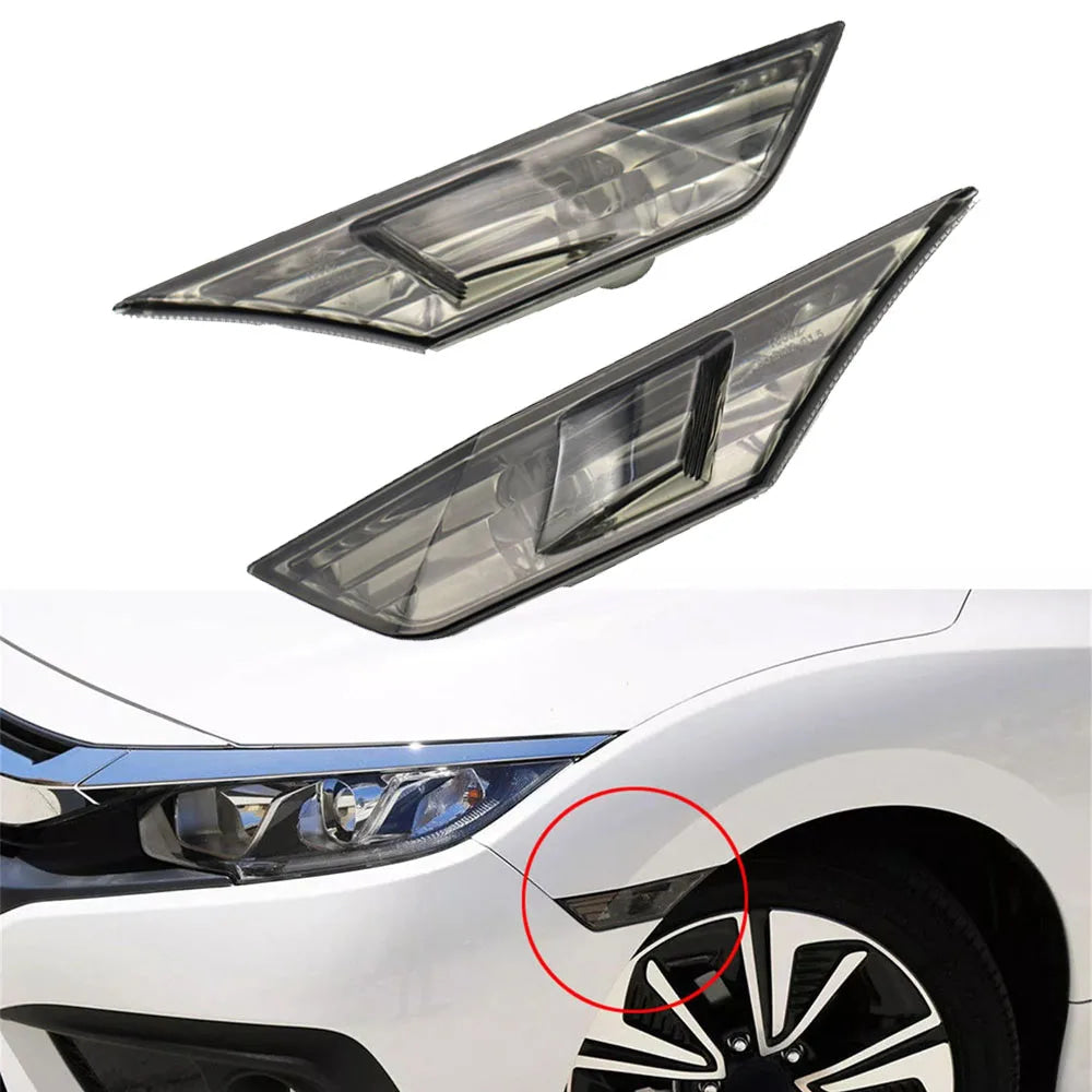 Car Marker Turn Signal Lamp Side Leaf Light Accessory For Honda Civic 2016 2017 2018 2019 2020 2021 34350-TET-H01 34300-TET-H01