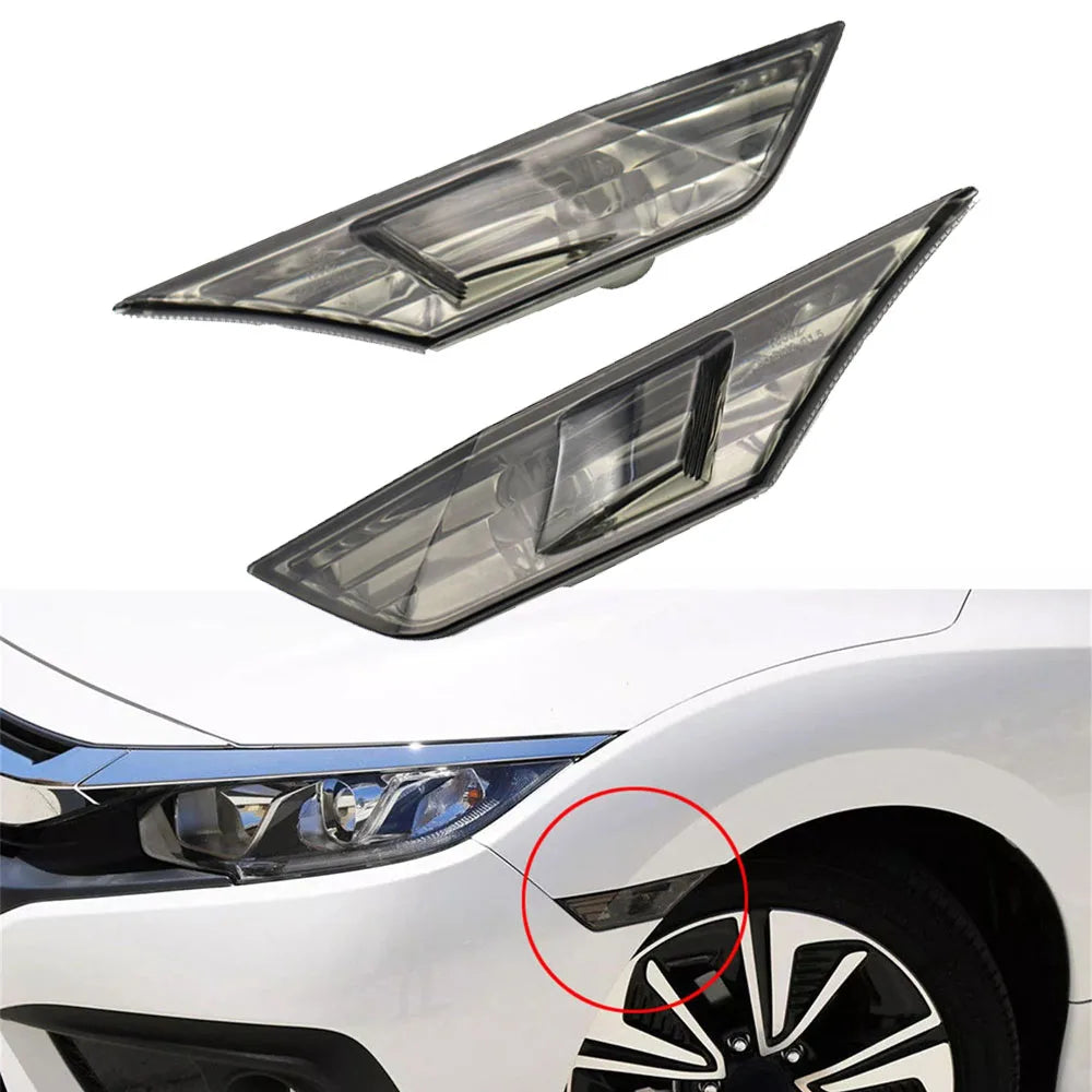 Car Marker Turn Signal Lamp Side Leaf Light Accessory For Honda Civic 2016 2017 2018 2019 2020 2021 34350-TET-H01 34300-TET-H01