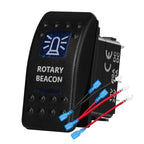 12v/24v Blue Led Light 5 Pin On Off SPST Rocker Switch 7 Pin On Off On ARB Carling Style Car Boat Waterproof Push Switch