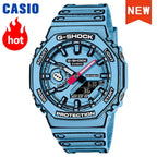 2026 Casio GA-2100 series men's watch Flame Inside trendy sportsmultifunctional fashion anti-shock color disc watch G-SHOCK