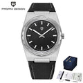PAGANI DESIGN Men's Sport Quartz Watches Ultra-Thin 7mm Series 222 Sapphire Stainless Steel Waterproof Watches for Man