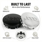 4Pcs 56mm Embossed Logo Rim Center Covers Wheel Center Hub Caps for Jeep Renegade Compass Wrangler JK Patriot Grand Cherokee SRT