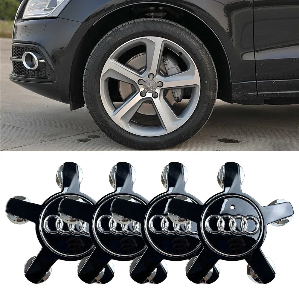 Car Wheel Center Cap Hub Covers 4pcs 60mm 61mm 68mm 69mm 135mm 4B0601170 4F0601165N A3 A4 A5 A6 A7 A8 S4 Q3 Q5 Q7 Accessories