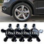 Car Wheel Center Cap Hub Covers 4pcs 60mm 61mm 68mm 69mm 135mm 4B0601170 4F0601165N A3 A4 A5 A6 A7 A8 S4 Q3 Q5 Q7 Accessories