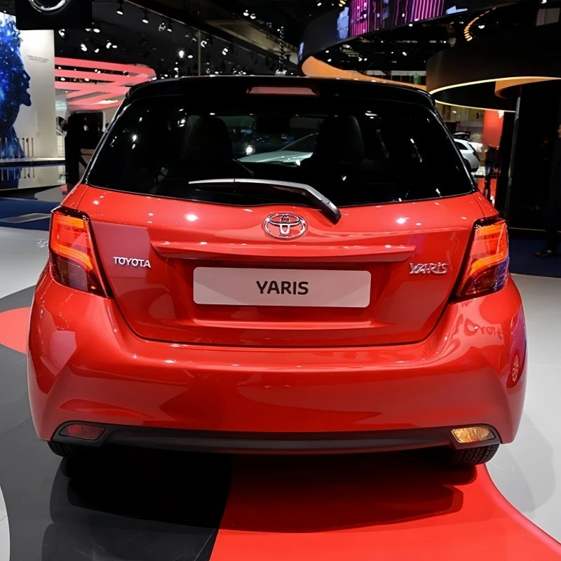 3D Metal Yaris Logo Emblem Badge Matte black Chrome Plated Trunk Letter Sticker For Toyota Yaris Car Exterior Decor Accessories