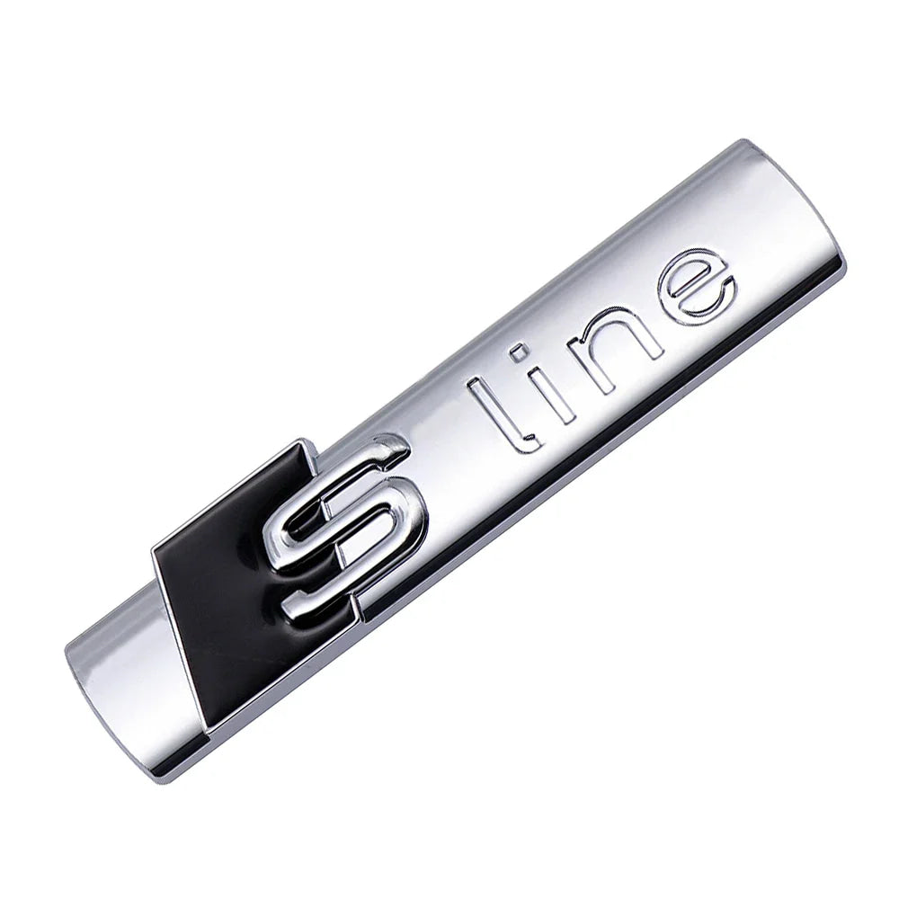 3d abs SLine Logo S Line Badge Car Fender Side Emblem Sticker For Audi A1 A2 A3 A4 A5 A6 A7 Q2 Q3 Q4 Q5 Q6 Q7 S3 S4 S5 S6 TT