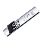 3d abs SLine Logo S Line Badge Car Fender Side Emblem Sticker For Audi A1 A2 A3 A4 A5 A6 A7 Q2 Q3 Q4 Q5 Q6 Q7 S3 S4 S5 S6 TT