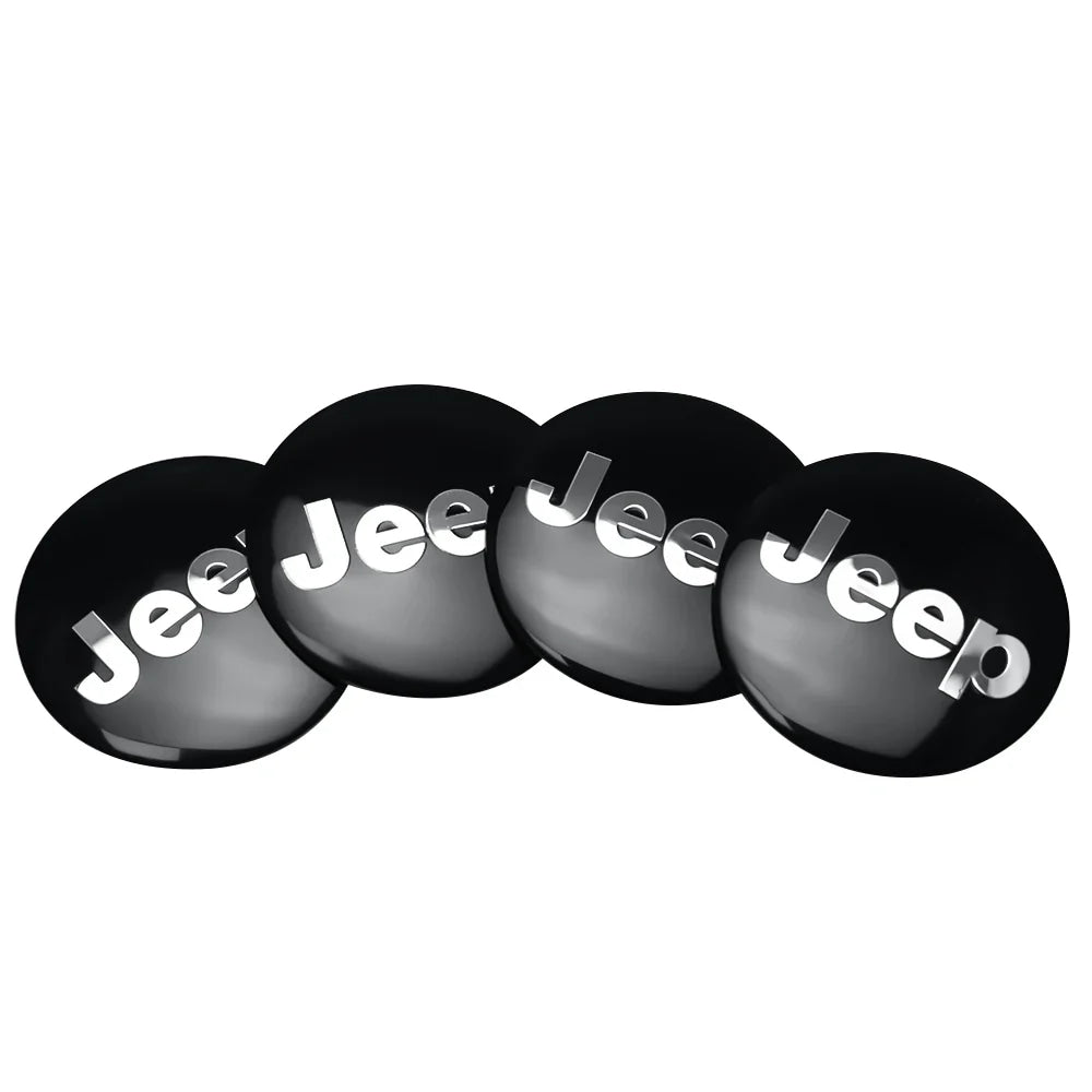 4pcs Car Styling Wheel Center Hub Caps Tire center Covers Hubcap For Jeep Grand Cherokee Wrangler JK Gladiator Compass Renegade