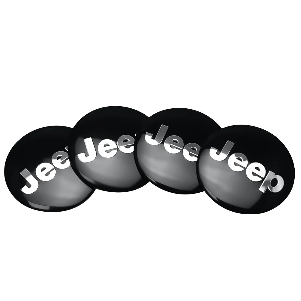 4pcs Car Styling Wheel Center Hub Caps Tire center Covers Hubcap For Jeep Grand Cherokee Wrangler JK Gladiator Compass Renegade