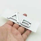 3D ABS cromo negro Logo A1 A2 A3 A4 A5 A6 A7 A8 emblema coche insignia para maletero pegatinas para Audi Auto accesorios decorativos