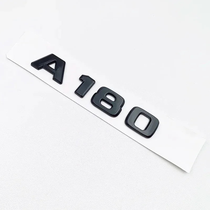 3D ABS Black A35 A45 A160 A180 A200 A250 Logo Letters 4MATIC Badge Car Rear Star Sticker AMG Emblem For Mercedes Benz