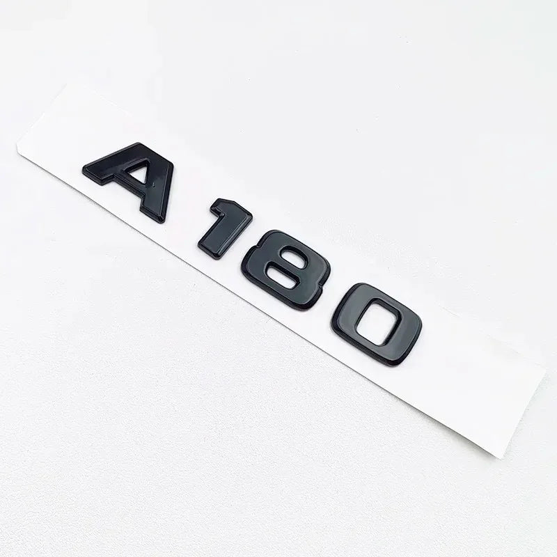 3D ABS Black A35 A45 A160 A180 A200 A250 Logo Letters 4MATIC Badge Car Rear Star Sticker AMG Emblem For Mercedes Benz