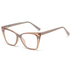 Gafas anti-luz azul a la moda para mujer, gafas clásicas antideslumbrantes con protección ocular para juegos de ordenador, montura de luz, gafas de cristal lisas
