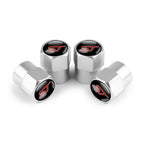4pc Mustang Logo Tire Valve Caps Aluminum Alloy Dustproof Car Wheel Air Stem Cover For Ford Focus ST Mk7 Everest Kuga Fiesta Mk3
