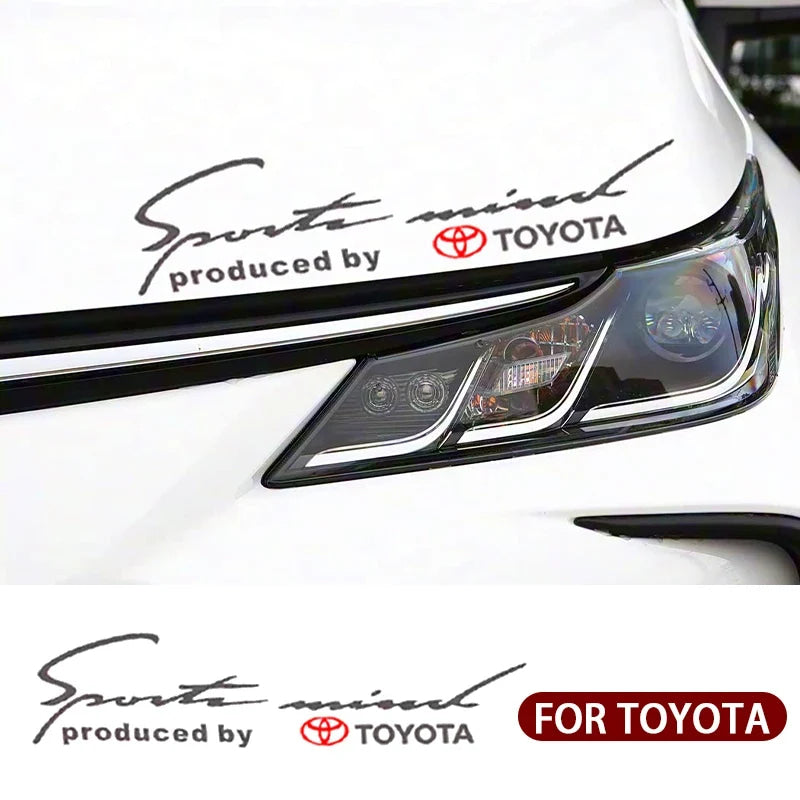 1Pcs Sport Design Car Front Head Light Eyebrow 3D Sticker Emblem For  Toyota TRD Camry RAV4 Land Corolla Levin Yaris Aygo Hilux