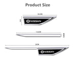 Car sticker Door Fender Side Blade Badge Car Body Sticker For Nissan X-Trail Qashqai Juke Leaf Micra NOTE Patrol Pulsar NISMO