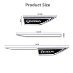 Car sticker Door Fender Side Blade Badge Car Body Sticker For Nissan X-Trail Qashqai Juke Leaf Micra NOTE Patrol Pulsar NISMO