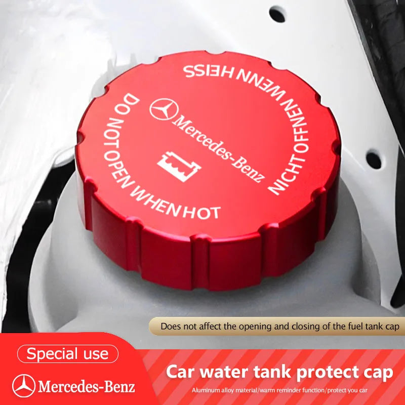 Car Water Tank Cap Protection Cover Accessories Hubcap For Mercedes Benz AMG W204 W205 W203 W211 W212 W213 W201 W210 W169 W220