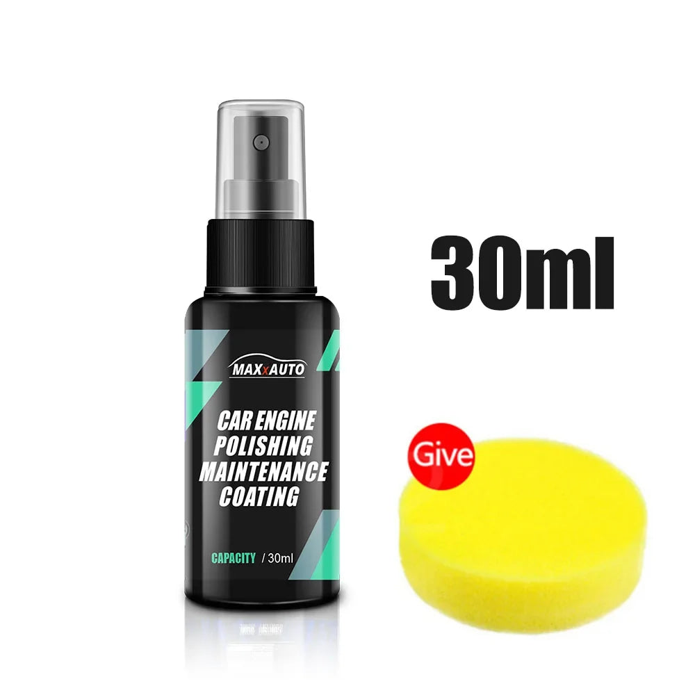 Limpiador de bahía de motor de coche, potente producto de limpieza descontaminante para compartimento de motor, producto de pulido y limpieza de coche