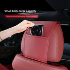 Leather Car Headrest Cover Front Rear Seat Pillow Protective Set For Nissan Sylphy N7 Teana Qashqai Note J10 J11 Navara Juke GTR