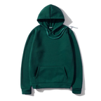 Men's and Women's Solid Color Pocket Hoodies Sports Fitness Sweatshirts Fashionable Casual Pullovers Multi Color