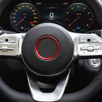 Car Steering Wheel Aluminum Alloy Ring Trim Sticker For Mercedes Benz A C E Class CLA GLA GLC GLE GLK W204 W212 C117