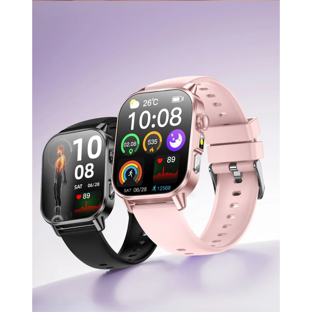 2026 New Model Uric Acid & Lipid Health Analysis Smart Watch Men ECG+PPG Bluetooth Call 2.01-inch Flashlight Smartwatch Women