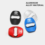 4PCS Car Door Lock Cover Stainless Steel Protection Accessories For Toyota Hilux Scion CHR Rav4 Tacoma Raize Fortuner Prado Voxy
