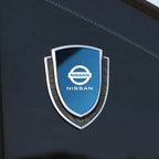 Car Metal Shield Emblem Car Side Fender Body Trunk Badge Sticker for Nissan Qashqai Juke Micra X-Trail Sentra Patrol Accessories