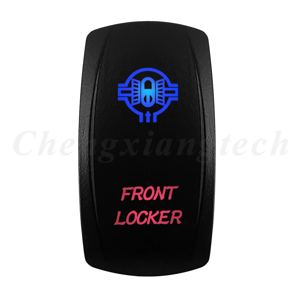 Waterproof 5 Pins SPST On/Off Rocker Switch Blue & Red Led 20A/12V 10A/24V Toggle Switch GPS for Cars,Trucks, RVs, Boats