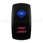 Waterproof 5 Pins SPST On/Off Rocker Switch Blue & Red Led 20A/12V 10A/24V Toggle Switch GPS for Cars,Trucks, RVs, Boats