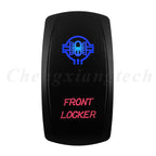 Waterproof 5 Pins SPST On/Off Rocker Switch Blue & Red Led 20A/12V 10A/24V Toggle Switch GPS for Cars,Trucks, RVs, Boats