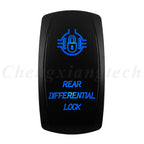 12V 20A Blue Led Car Boat Laser Rocker Switch ON OFF, (ON) OFF, ON OFF ON, (ON) OFF ON, (ON) OFF (ON) Waterproof