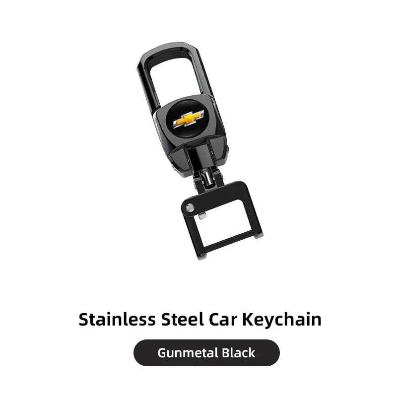Metal Keychain Car Logo Keyring Pendant Auto Accessories For Chevrolet Cruze Onix Tracker Aveo Bolt Captiva Equinox Spark Tahoe