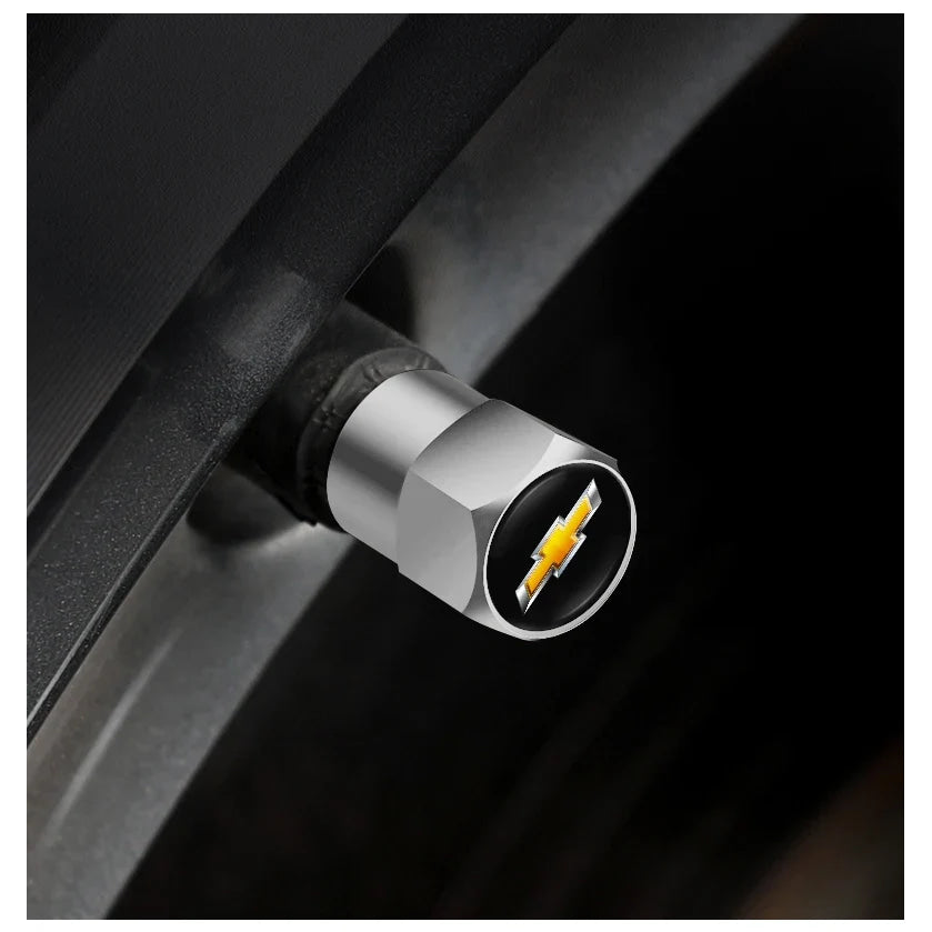4Pcs Car Styling Wheel Tire Valve Air Stem Cap Duust Covers For Chevrolet Tracker Optra Lanos SS Sail Corsa Matiz Avalanche Onix