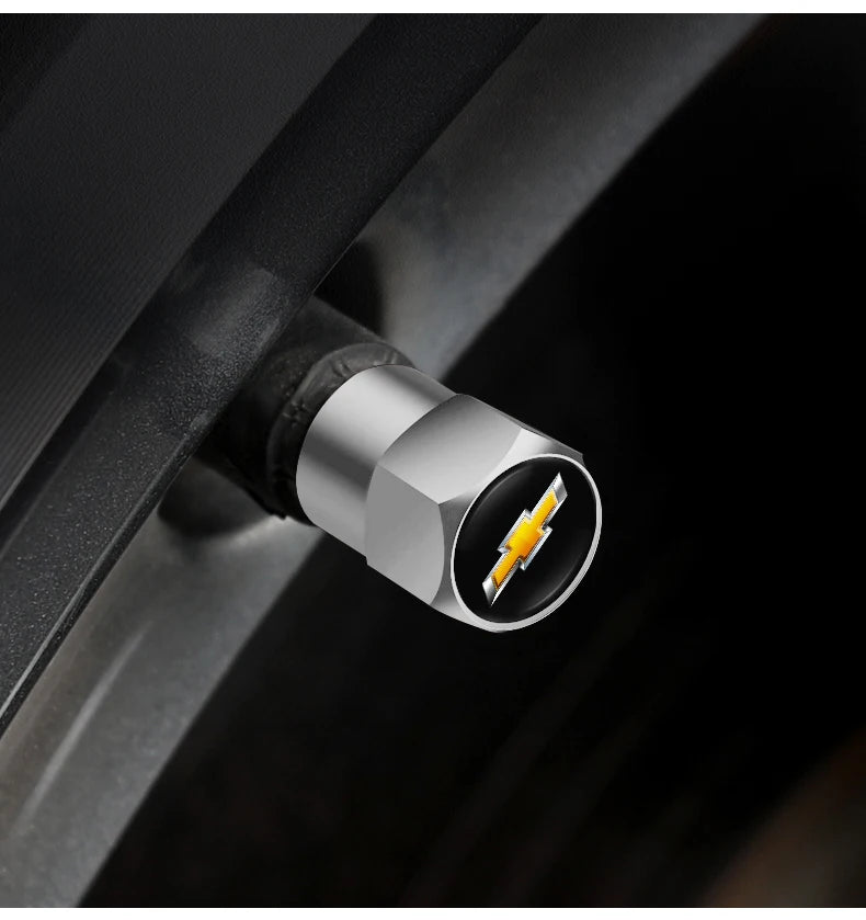 4Pcs Car Styling Wheel Tire Valve Air Stem Cap Duust Covers For Chevrolet Tracker Optra Lanos SS Sail Corsa Matiz Avalanche Onix