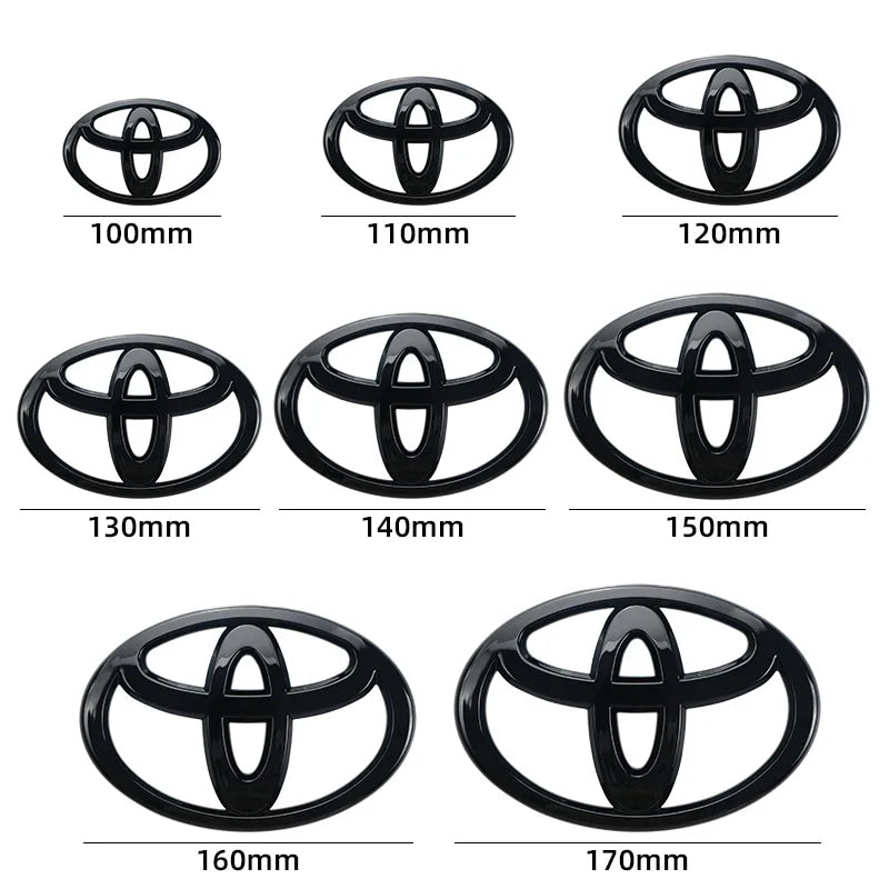 Car Logo 3D for Toyota Car series Corolla Camry RAV4 Front Head Grill Hood Bonnet Emblem Rear Tail Bumper Trunk Boot Mark Badge