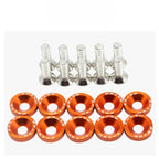 JDM Fender Washers M6 Bolt Set Car Modification Gasket Screw Fender Bumper Engine Aluminum Concave Screws Hex Fastener for Honda