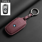 Soft Leather Car Key Case Full Cover Shell For BMW 1 2 3 4 5 6 Series X1 X3 X4 X5 X6 F36 F25 F26 F30 F34 F10 F07 F20 Z10 F15 F16