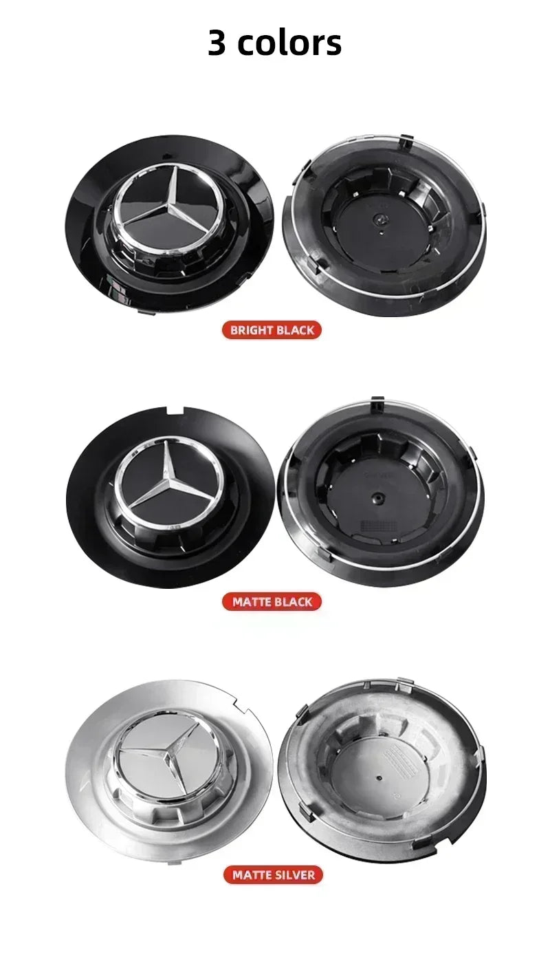 4PCS 147mm C-1028 17028 Car Styling Wheel Center Cap Hub Covers Badge Car Accessories For Mercedes Benz AMG G350 G500 G63 G65