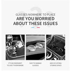 Car Eyewear Case Box Sunglasses Holder Sun Visor Storage Protective Frame Box Glasses Clip For Toyota GR Sport Rav4 Yaris Camry