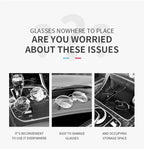 Car Eyewear Case Box Sunglasses Holder Sun Visor Storage Protective Frame Box Glasses Clip For Toyota GR Sport Rav4 Yaris Camry