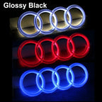 for Audi LED Logo Light Car Front Grille Badge Emblem Sticker A3 A4 A5 A6 Q5 RS5 A4L Q3 A8 Decals Auto Exterior Decoration