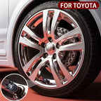4PCS Crown Style Tire Valve Stem Caps, Air Caps Cover, Aluminum Alloy Dustproof And Waterproof Valve Caps Cover For All Toyota